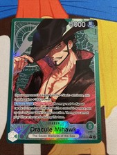 Dracule Mihawk Op14-020 Alt Art Leader One Piece Card Game English Near Mint
