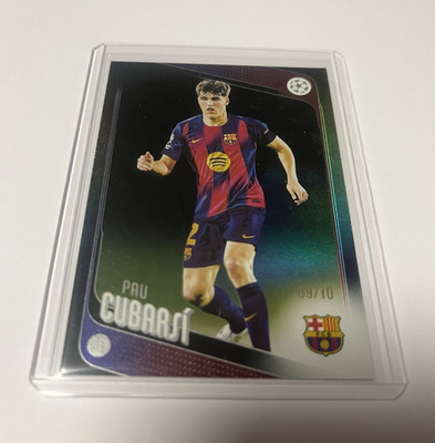 Topps UCL 2024/25 Pau Cubarsí FC Barcelona #183 nummeriert /10