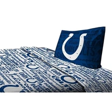 NEW NFL Football Team Indianapolis Colts Microfiber 3 Piece Twin Sheet Set