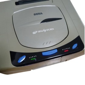 Power On Confirmed Sega Saturn Console Box Handling With instruction manual Retr
