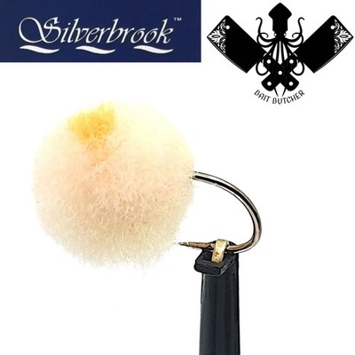 12 x Silverbrook Cream and Orange Dot Egg Forelle Fly - Größe 10/12 - Fliegenfischen