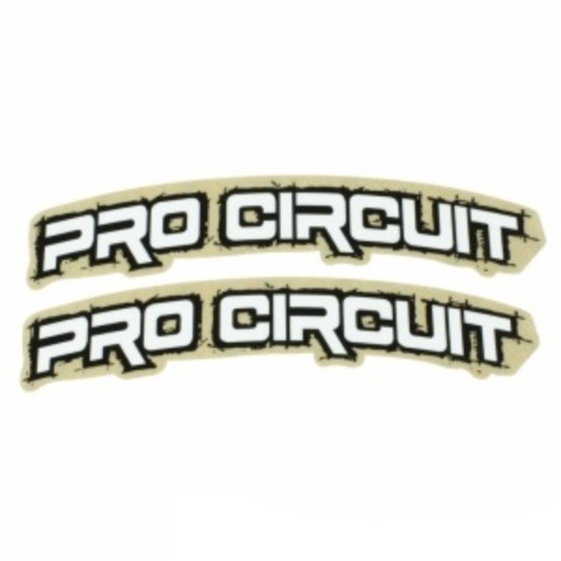 Autocollants rétro pour garde-boue PRO CIRCUIT en vinyle épais anti-UV