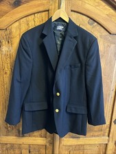 Lands End Men  s Wool Blend Blue Blazer Size 42