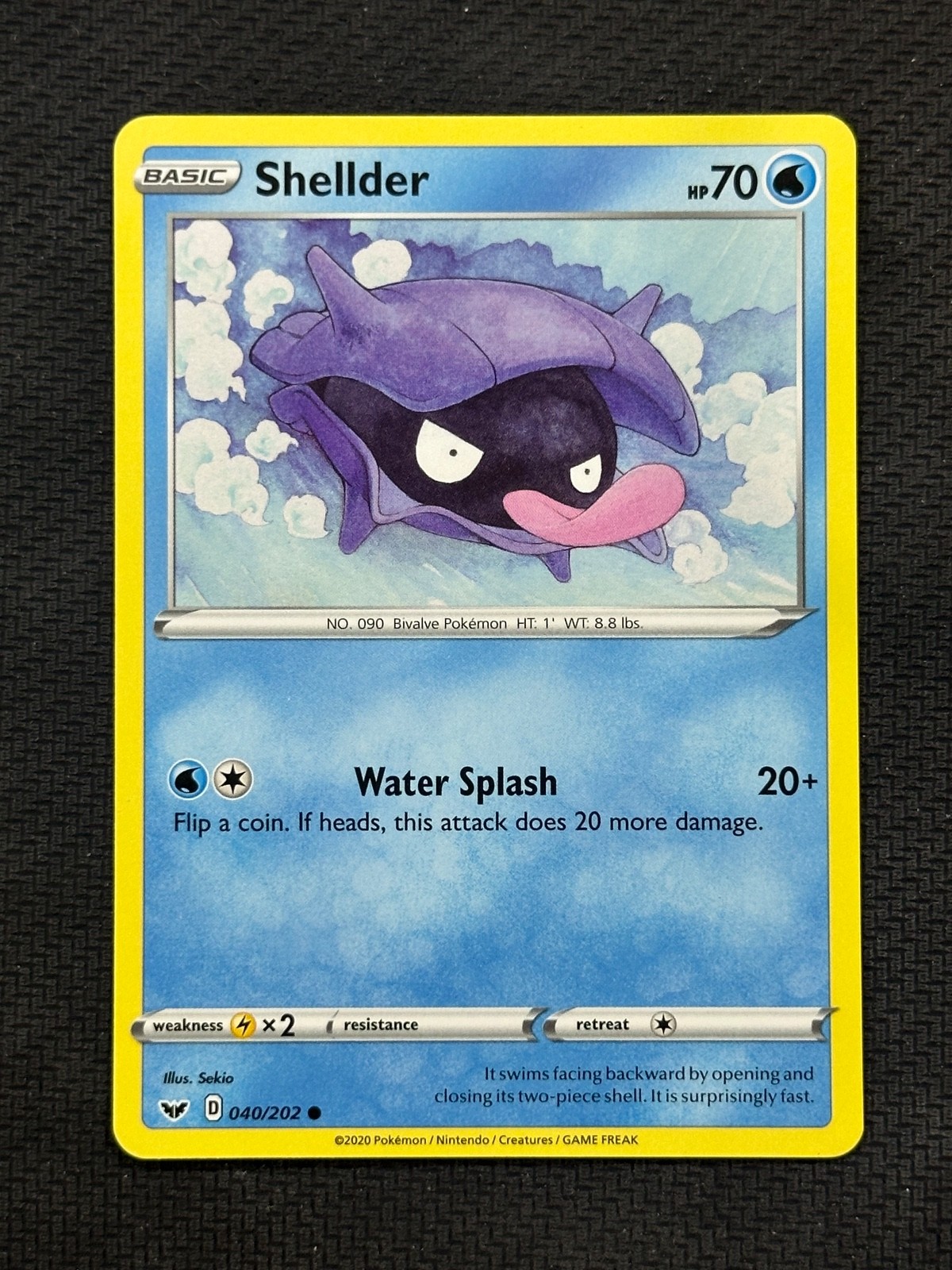 Shellder Common SWSH01: Sword & Shield Base Set 040/202 NM