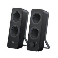 Logitech - Z207 2.0 Bluetooth Stereo Computer Speakers 2-Piece - Black