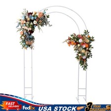 7.2FT Lightweight Steel Arch Wedding Garden Bridal Party Arbor Arches Prom Decor