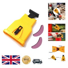 Effortless Chainsaw Blade Sharpening Tool with 2 Extra Whetstones - Lightweight