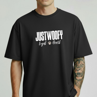 Justwoofy Loyal Heart Comfort Color,  Gift For Dog Lover ,Dog Paw Hoodie