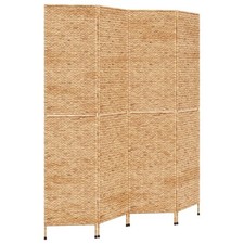 Room Divider Folding Balcony Privacy Screen 5-Panel Water Hyacinth vidaXL
