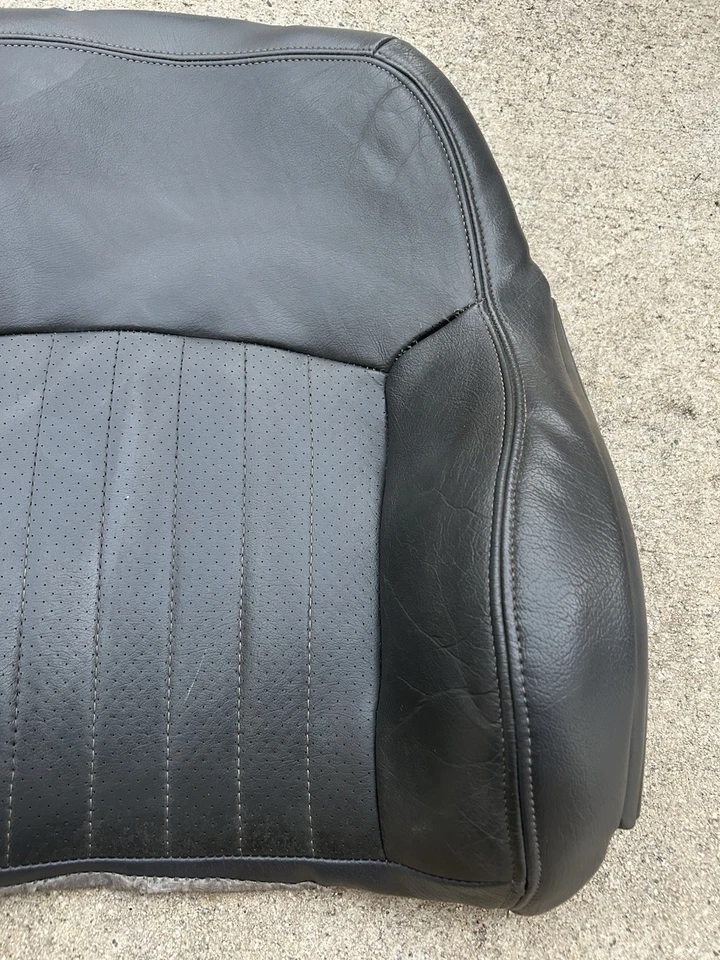 Cubierta de cuero gris para respaldo de asiento de conductor o pasajero Firebird Trans Am OEM 98-02 Foto 3 de 4