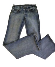 Vtg Y2K Hydraulic Bootcut Flare Jeans Sz 7/8 Elena Gilbert Mallcore Streetwear