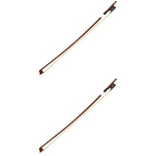 2 Pack Violin Bow with Horse Hair Well Balanced Horsetail for Instrument