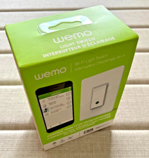 WEMO Wi-Fi Light Switch F7C030 Open Box White...