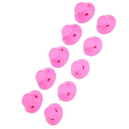 Rouleaux De Cheveux Pas De Chaleur Caoutchouc Rose Pas De Clip Coiffures De CFR - Imagen 9 de 12