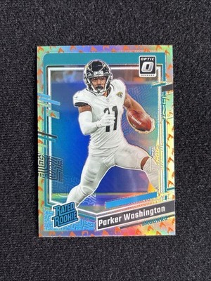 Parker Washington  Optic Rated Rookie Fire Emoji #254