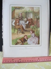 Vintage Print,LOVE,Nobility of Life,Frederick Wanne,London