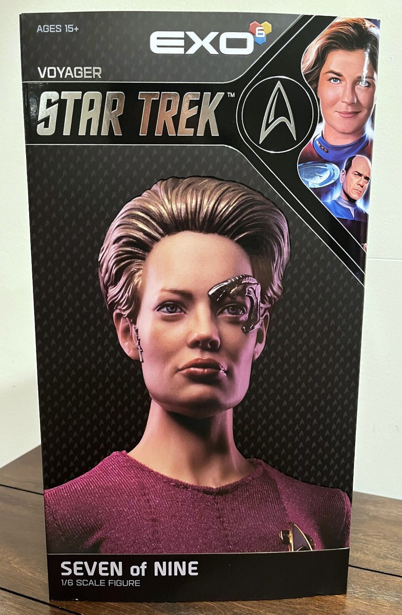 EXO-6 1/6 Star Trek Voyager SEVEN OF NINE Figure w/Brown Shipper