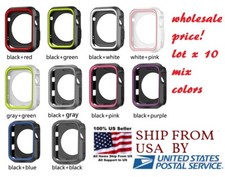 lotto 10 cover silicone 38/40/41mm 42/44/45mm per Nike+ Apple Watch serie 7 3 4 5
