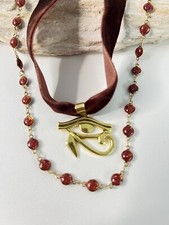Eye of Horus Pendant Choker with matching Necklace - Ancient Egyptian Choker
