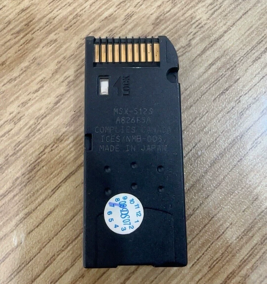 Sony 512MB Memory StickPro MS Card Magicgate Sony devices Cybershot Sony PRO - Image 2 of 2