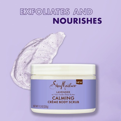 SheaMoisture Creme Body Scrub Lavender Calming Skin Care with Fair Trade Shea... - Picture 4 of 5