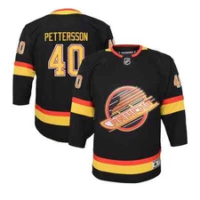 Vancouver Canucks Skate Outer Stuff Premier Junior Jersey - Elias Pettersson S/M