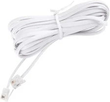 Telephone Cords for Landline Phones Compatible w/a RJ11 Phone Jack 25ft