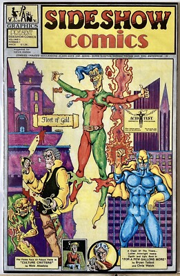 SIDESHOW COMICS #1, PAN GRAPHICS, BRYAN TALBOT, 1988, GOOD, BAGGED/BOARDED, RARE