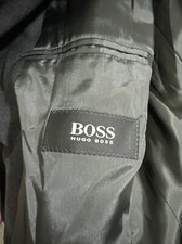 Vintage Hugo Boss Sokrates Men's Wool Black Stretch Blazer Jacket Size EU50 UK40