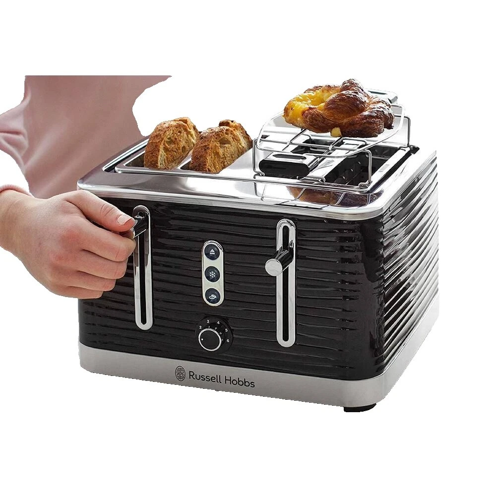 Ranura ancha Russell Hobbs/Tostadora Bagel tostadoras