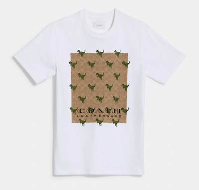 Coach Signature Rexy T Shirt In Organic Cotton Pick size | eBay