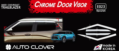 #ad Chrome Silver Vent Visor Rain Guard Sun E023 for Chevrolet Trailblazer 2021 2024 $74.95
