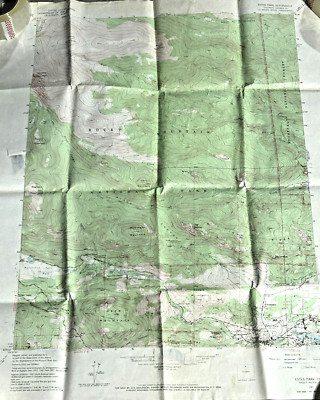 Estes Park Colorado USGS Topo Map 1961 RMNP Big Thompson River Vintage Mountain