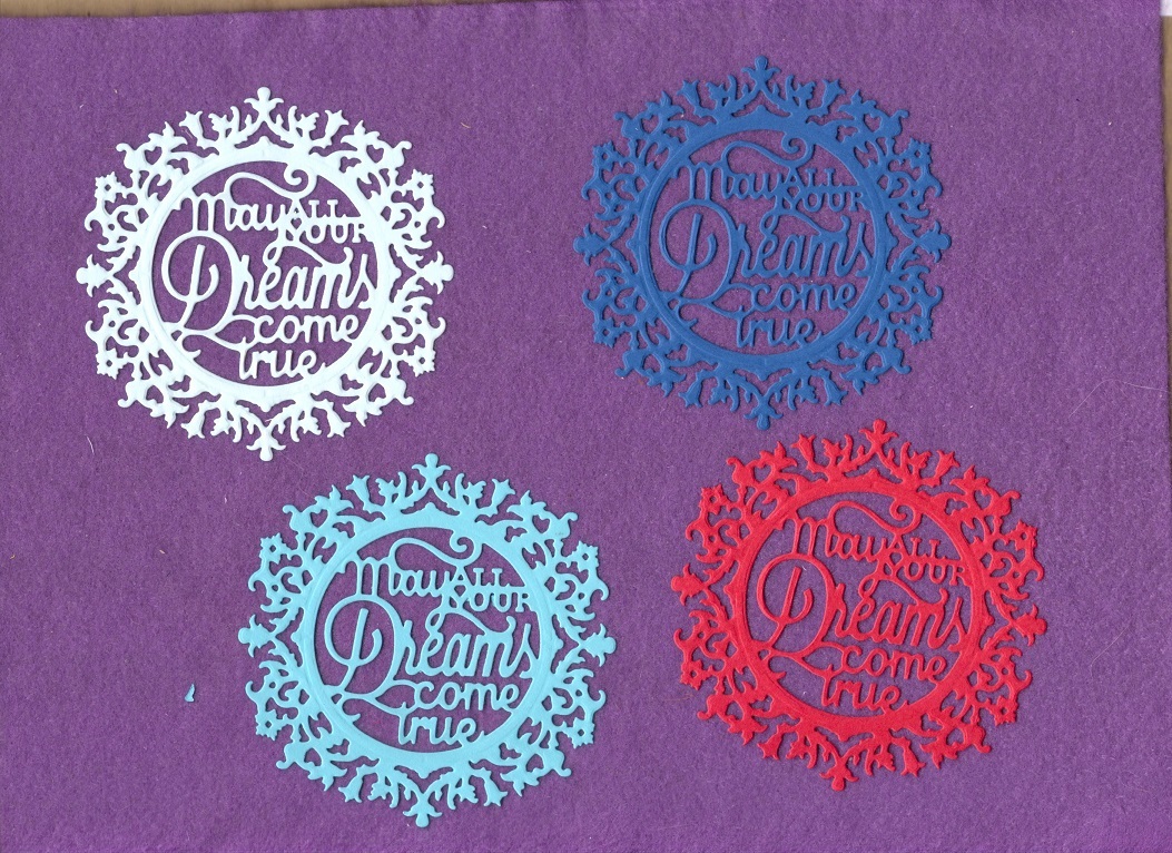 MAY ALL YOUR DREAMS COME TRUE die cuts scrapbook cards | eBay