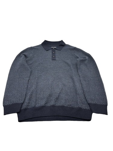 Jos A Bank Men’s Large Tailored Fit Merino Wool Polo Sweater Patterned Outdoor L - Picture 2 of 3