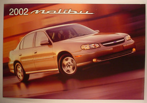 2002 Chevrolet Malibu Dealership Showroom Poster / Sign - Original