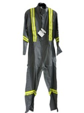 NEW Crude FR Wear Gray Coveralls Vented 54 Short - BJ972-GRY