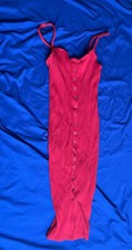 Zara Button Up Red Sundress Size Small