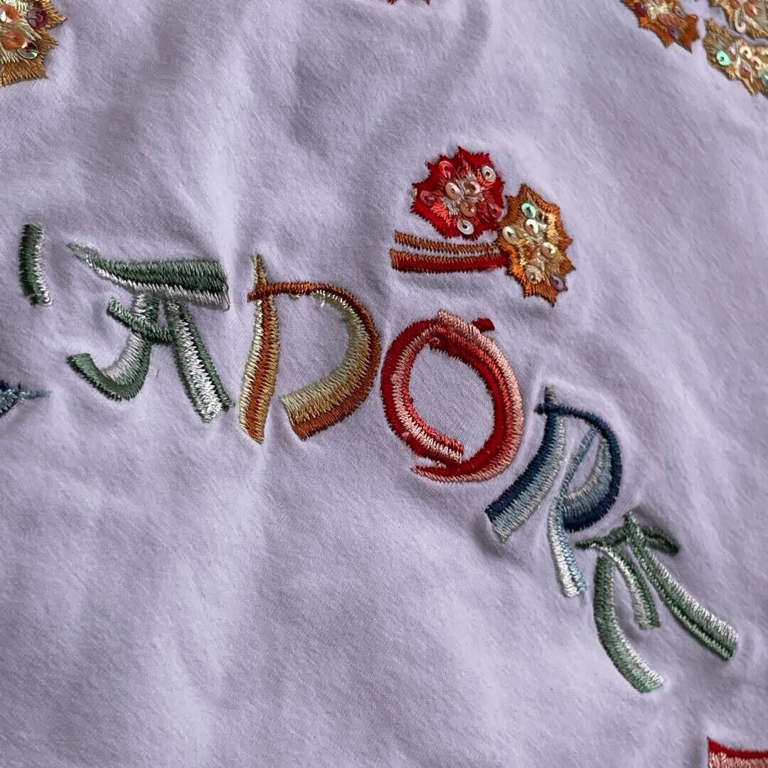 Christian Dior T-Shirt John Galliano Embroidery J'adore Dior Christian Dior T-Shirt John Galliano Embroidery J'adore Dior