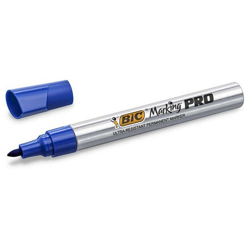 BIC Marking Pro 1 Magic Marker Permanent Marker Blue Tip round Nose 1