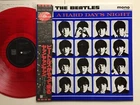 The Beatles "A HARD DAYS NIGHT" w/OBI 1982 UK CUTTING JAPAN LIMITED MONO RED LP
