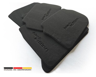 Velours Auto Fussmatten für BMW X6 E71 E72 2008-2014 Premium Black Edition