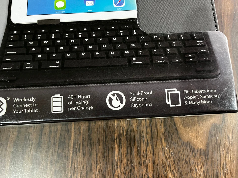 IT-Bluetooth-Keyboard for Ipad/Samsung and more- Mini case #ITIP-7700U Dark-Gray - Image 3 of 4