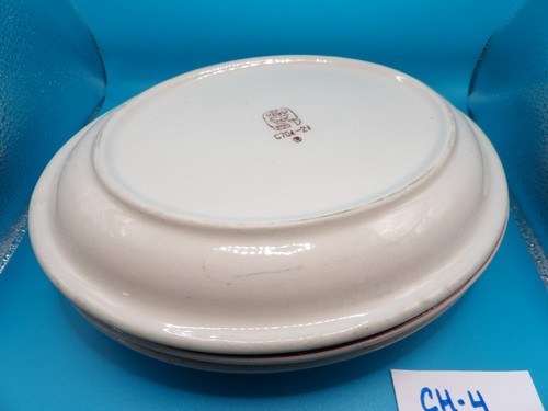 Set of 3 Vintage Restaurant Ware Rego Brown Speckle Small Platters CH-4 - Picture 3 of 4
