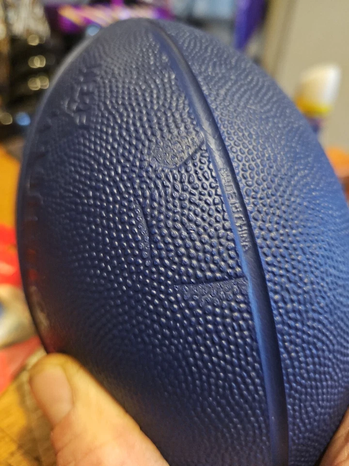 Nerf Football Turbo Jr 1996 Very Good 8.5" long Vintage Tonka HTF Green/Blue - Image 3 of 4