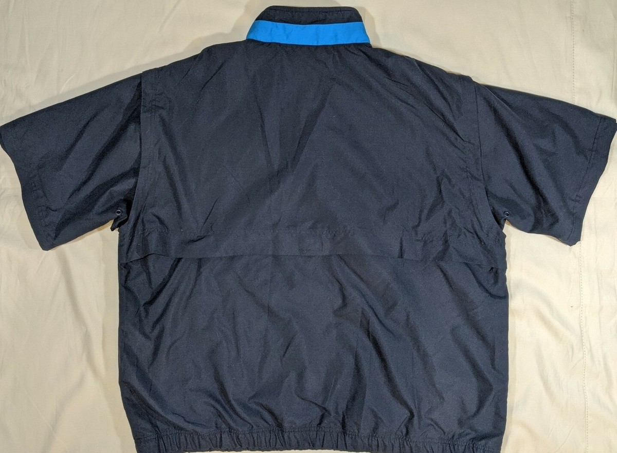 PGA Tour Blue Golf Jacket Size XXL Detachable Short Sleeve 1/4 Zip