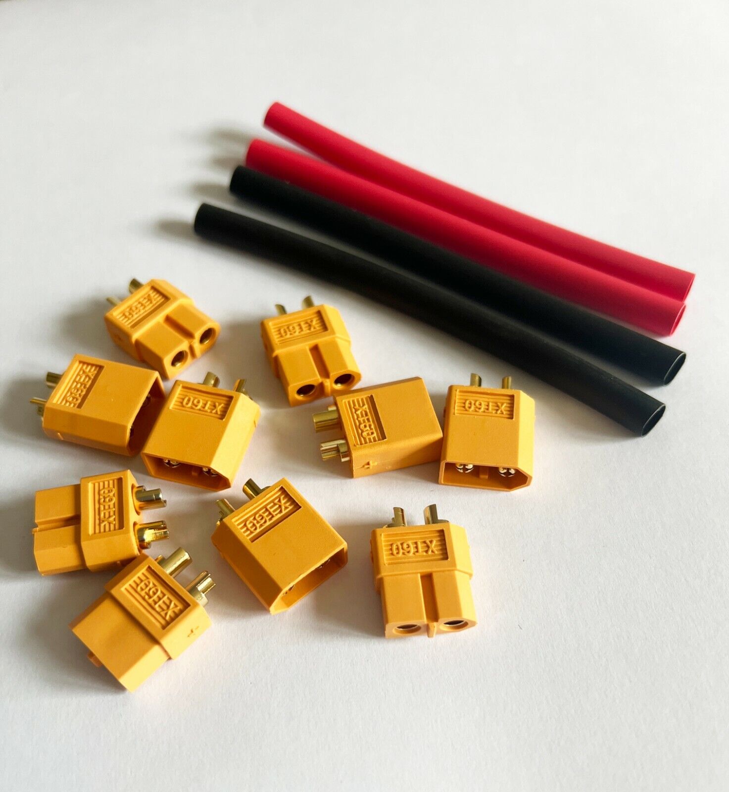 XT60 Connectors Male Female for Lipo Battery ESC Connection with Heat Shrink