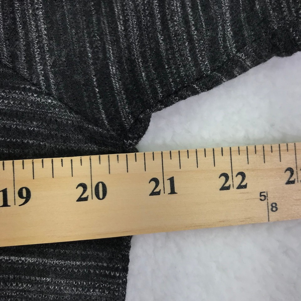 Level Ten Shirt Mens Small Black SS melange Knit Seethrough Short