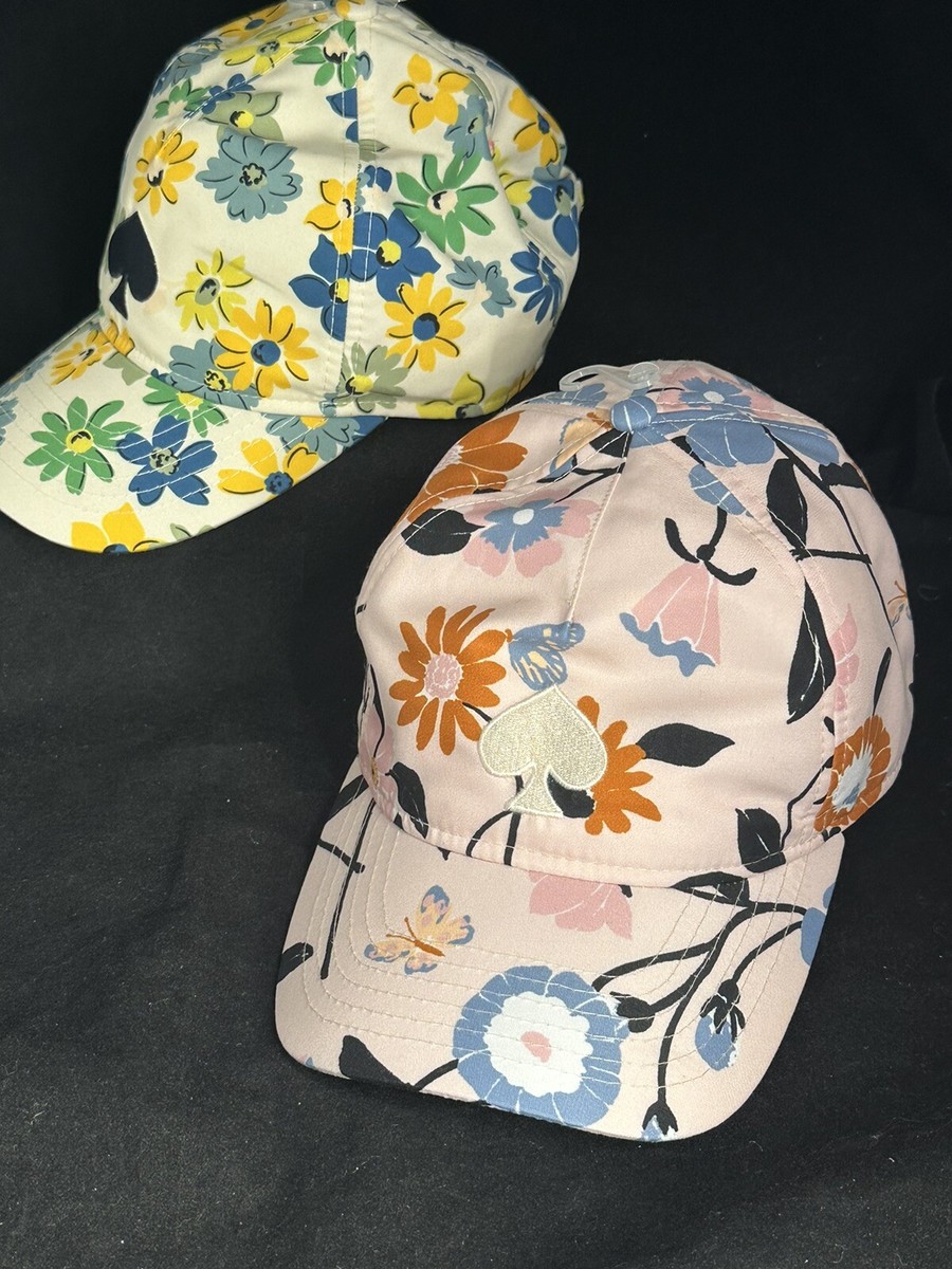kate spade Floral Logo Baseball Cap New Kate Spade ￼Cream Pink Floral Print Baseball Cap  main image 4