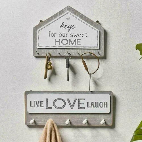 Wooden Wall Key Hooks
